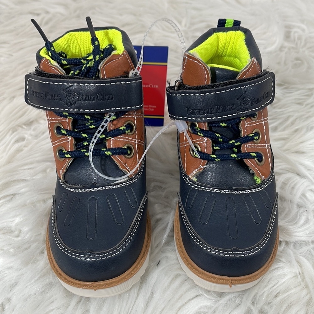 BEVERLY HILLS POLO CLUB Toddler Boys Casual Boots Size 5 NEW - Picture 3 of 14